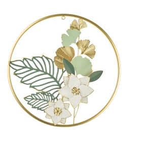 Evidea Deco Buket Altın Yeşil 45 cm Metal Tablo