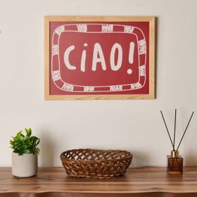 Evidea Deco Ciao Kırmızı 30x40 cm Duvar Panosu