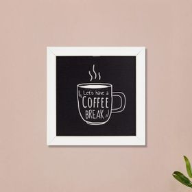 Evidea Deco Coffee Siyah 20x20 cm Duvar Panosu