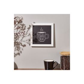 Evidea Deco Coffee Siyah 20x20 cm Duvar Panosu