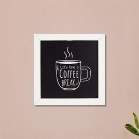 Evidea Deco Coffee Siyah 20x20 cm Duvar Panosu