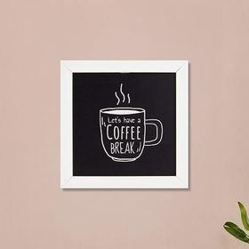 Evidea Deco Coffee Siyah 20x20 cm Duvar Panosu