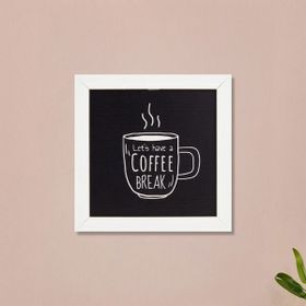 Evidea Deco Coffee Siyah 20x20 cm Duvar Panosu