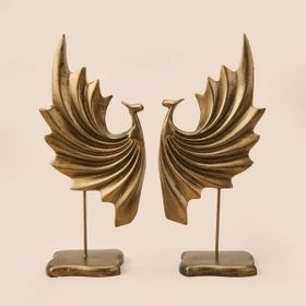 Evidea Deco Dragon Gold 32 cm 2'li Dekor