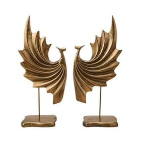 Evidea Deco Dragon Gold 32 cm 2'li Dekor