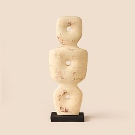 Evidea Deco Eskitme Bej - 36 cm İskandinav Dekor