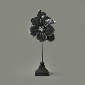 Evidea Deco Fiore Siyah Gümüş 32 cm Dekor