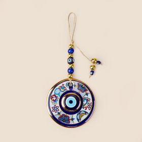 Evidea Deco Flowers And Moon Renkli 13 cm Nazarlık