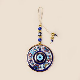 Evidea Deco Flowers And Moon Renkli 13 cm Nazarlık