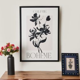 Evidea Deco French Cottage Galerie Boheme Siyah 50x70 cm Çerçeveli Tablo