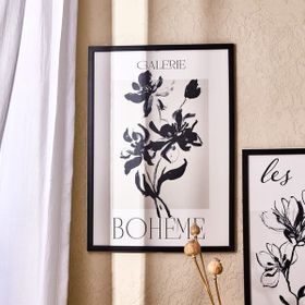 Evidea Deco French Cottage Galerie Boheme Siyah 50x70 cm Çerçeveli Tablo