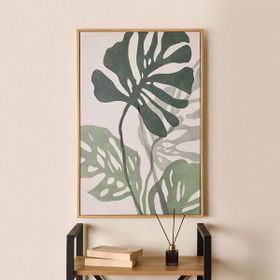 Evidea Deco Green Culture Beyaz Yeşil 90x60 cm Kanvas Tablo