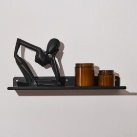 Evidea Deco Metal Siyah 40x11 cm Duvar Rafı