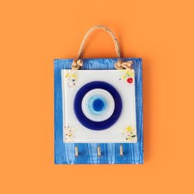 Evidea Deco Nazar Mavi 15 cm Anahtar Askısı