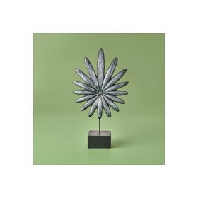 Evidea Deco Palmiye Gümüş Siyah 34 cm Dekor