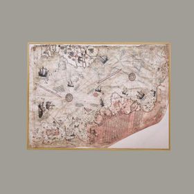 Evidea Deco Piri Reis Açık Kahverengi 120x90 cm Tablo