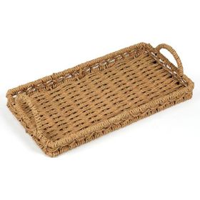 Evidea Deco Rustik Bej 30 cm Dekoratif Tepsi