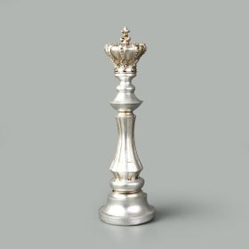 Evidea Deco Şah Gümüş 40 cm Dekor