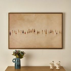Evidea Deco Sociedad Bej 90x60 cm Tablo