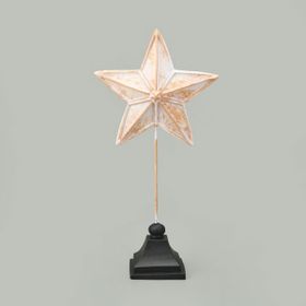 Evidea Deco Star Beyaz Gold 33 cm Dekor
