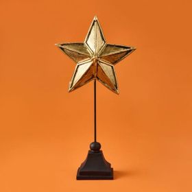 Evidea Deco Star Siyah Gold 33 cm Dekor