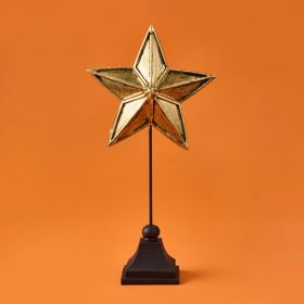 Evidea Deco Star Siyah Gold 33 cm Dekor
