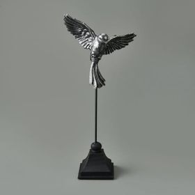Evidea Deco Uccello Siyah Gümüş 32 cm Dekor