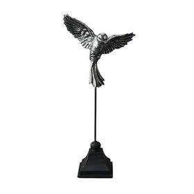 Evidea Deco Uccello Siyah Gümüş 32 cm Dekor
