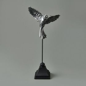 Evidea Deco Uccello Siyah Gümüş 32 cm Dekor