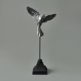 Evidea Deco Uccello Siyah Gümüş 32 cm Dekor