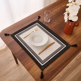 Evidea Ethnic Soft Beyaz 35x55 CM 2'li Amerikan Servis
