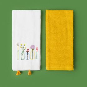 Evidea Flo Soft Renkli 40x60 cm 2'li Mutfak Havlusu
