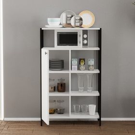 Evidea Fly Mobilya Lisa Beyaz 80 cm Çok Amaçlı Dolap