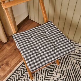 Evidea Guarda Soft Siyah 38x38 cm Sandalye Minderi