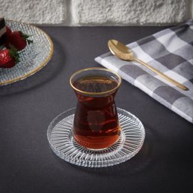 Evidea İpek Riva 14645 Cam Çay Tabağı