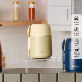 Evidea Kitchen 500 ml Bej Yemek Termosu