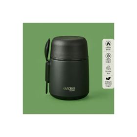 Evidea Kitchen 500 ml Siyah Yemek Termosu