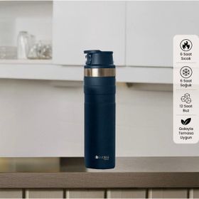 Evidea Kitchen 600 ml Lacivert Bireysel Termos