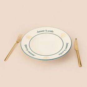 Evidea Kitchen Amiamo La Pasta Beyaz 27 CM Makarna Tabağı