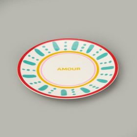Evidea Kitchen Amour Renkli 25 CM Servis Tabağı