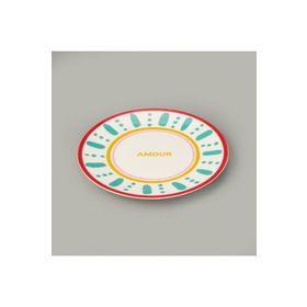 Evidea Kitchen Amour Renkli 25 CM Servis Tabağı