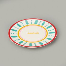 Evidea Kitchen Amour Renkli 25 CM Servis Tabağı