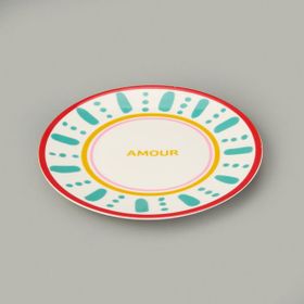 Evidea Kitchen Amour Renkli 25 CM Servis Tabağı
