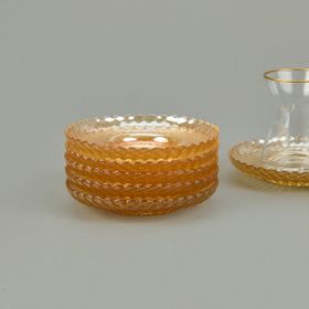 Evidea Kitchen Anafor Altın 12 CM 6'lı Çay Tabağı