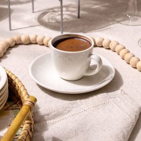 Evidea Kitchen Arnea 6'lı Krem 90 ml Kahve Fincan Takımı