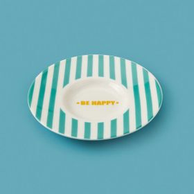 Evidea Kitchen Be Happy Yeşil 13 CM Çay Tabağı