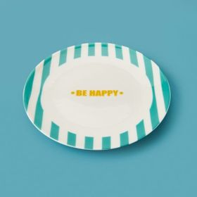 Evidea Kitchen Be Happy Yeşil 19 CM Tatlı Tabağı