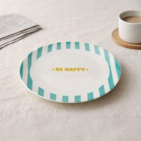 Evidea Kitchen Be Happy Yeşil 19 CM Tatlı Tabağı