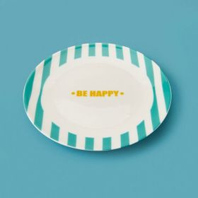 Evidea Kitchen Be Happy Yeşil 19 CM Tatlı Tabağı