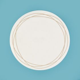 Evidea Kitchen Beyaz Krem 38 cm Yuvarlak Deri Supla